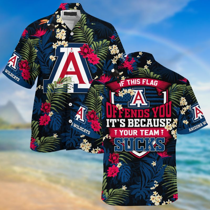 Arizona Wildcats NCAA Summer – Hawaii Shirt For This Season – Gift For Sport Lovers With Tropical Patterns