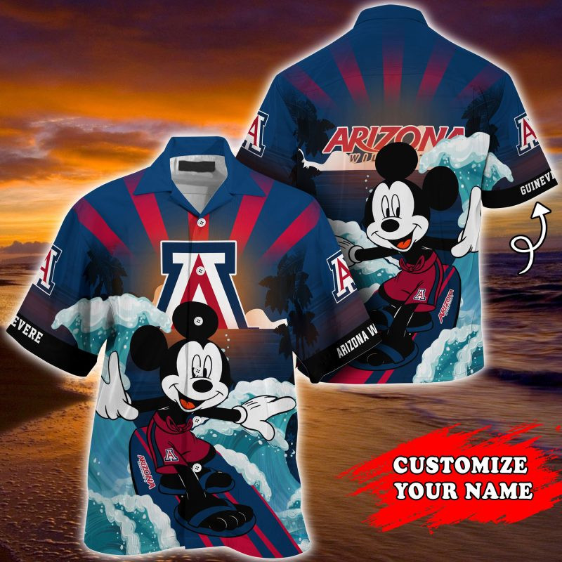 Arizona Wildcats NCAA Summer Customized Hawaiian Shirt