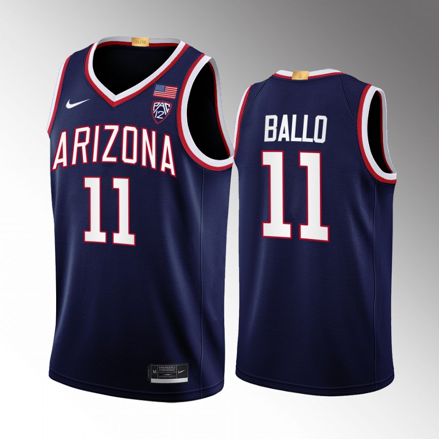 Arizona Wildcats Oumar Ballo Jersey 2022-23 Limited Navy Uniform
