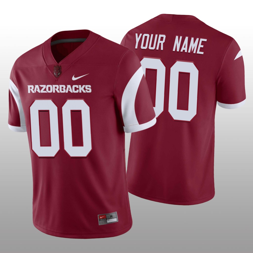 Arkansas Razorbacks Custom Cardinal Jersey Game - Men's