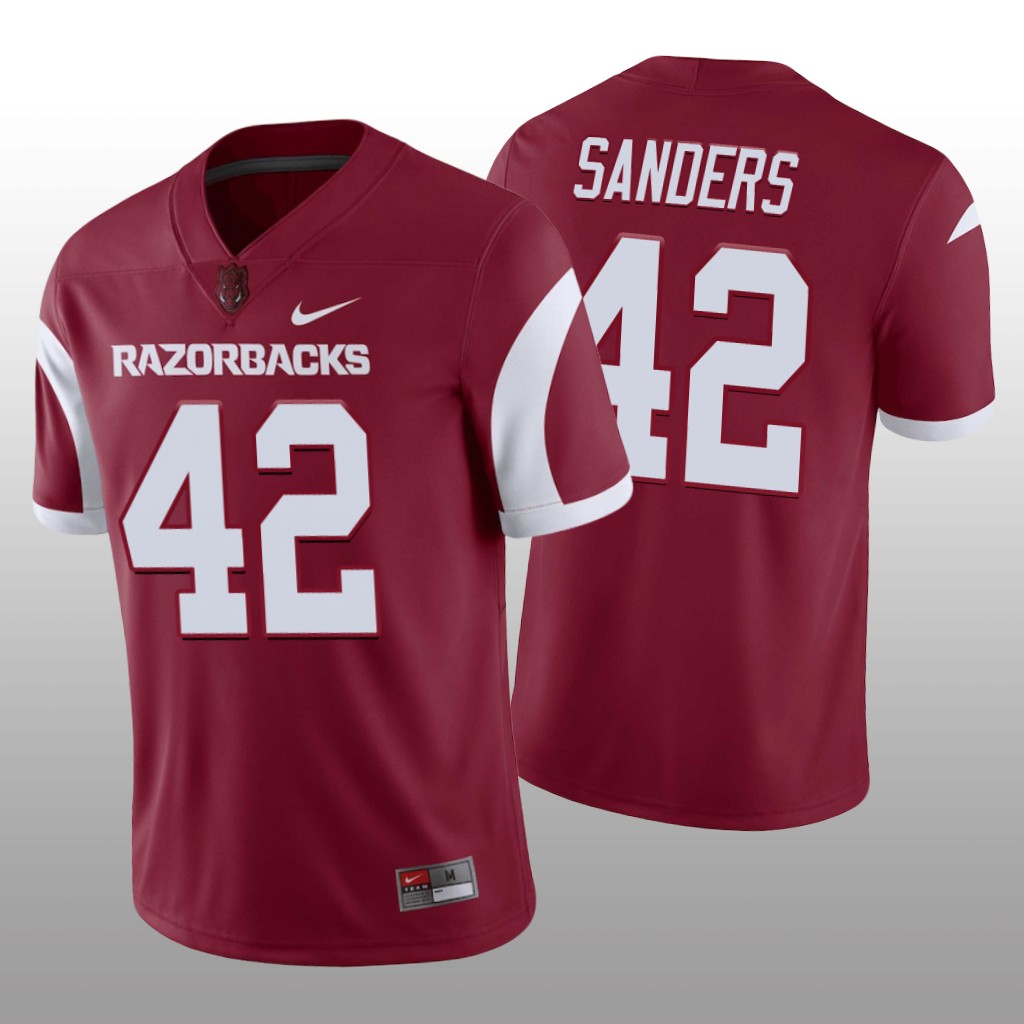 Arkansas Razorbacks Drew Sanders Cardinal Jersey Game - Men's