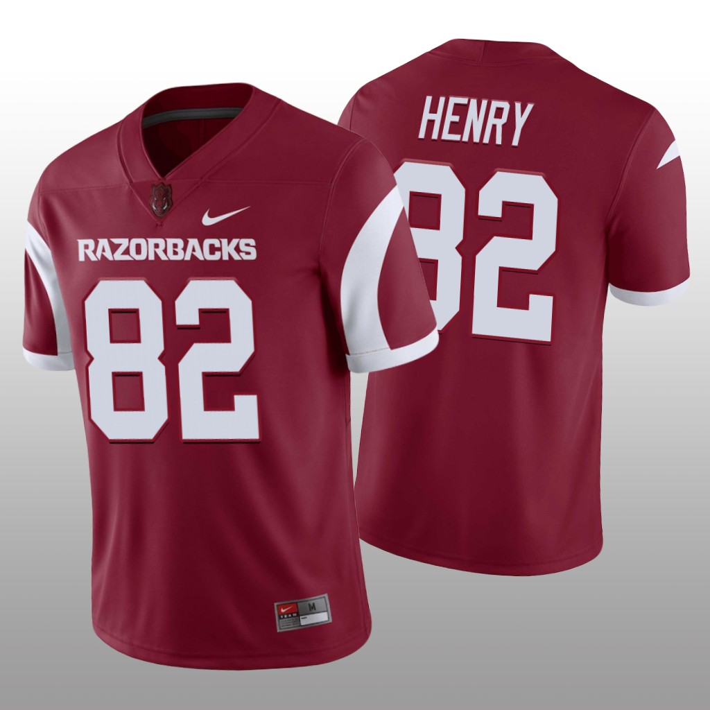 Arkansas Razorbacks Hudson Henry Cardinal Jersey Game - Men's