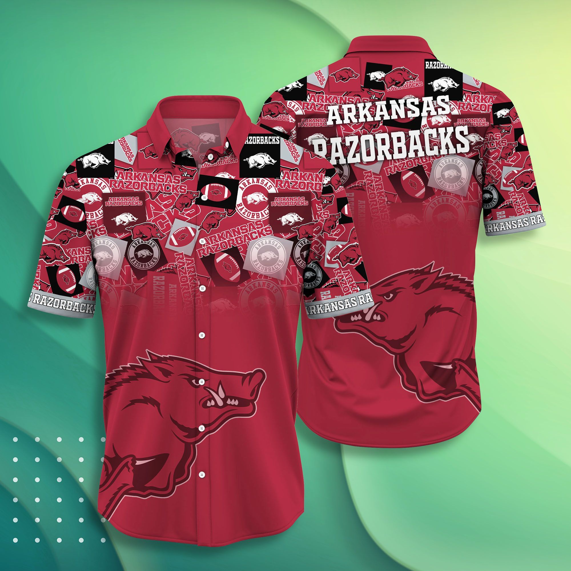 Arkansas Razorbacks NCAA -Hawaii Shirt Style Hot Trending Summer-Hawaiian NACC