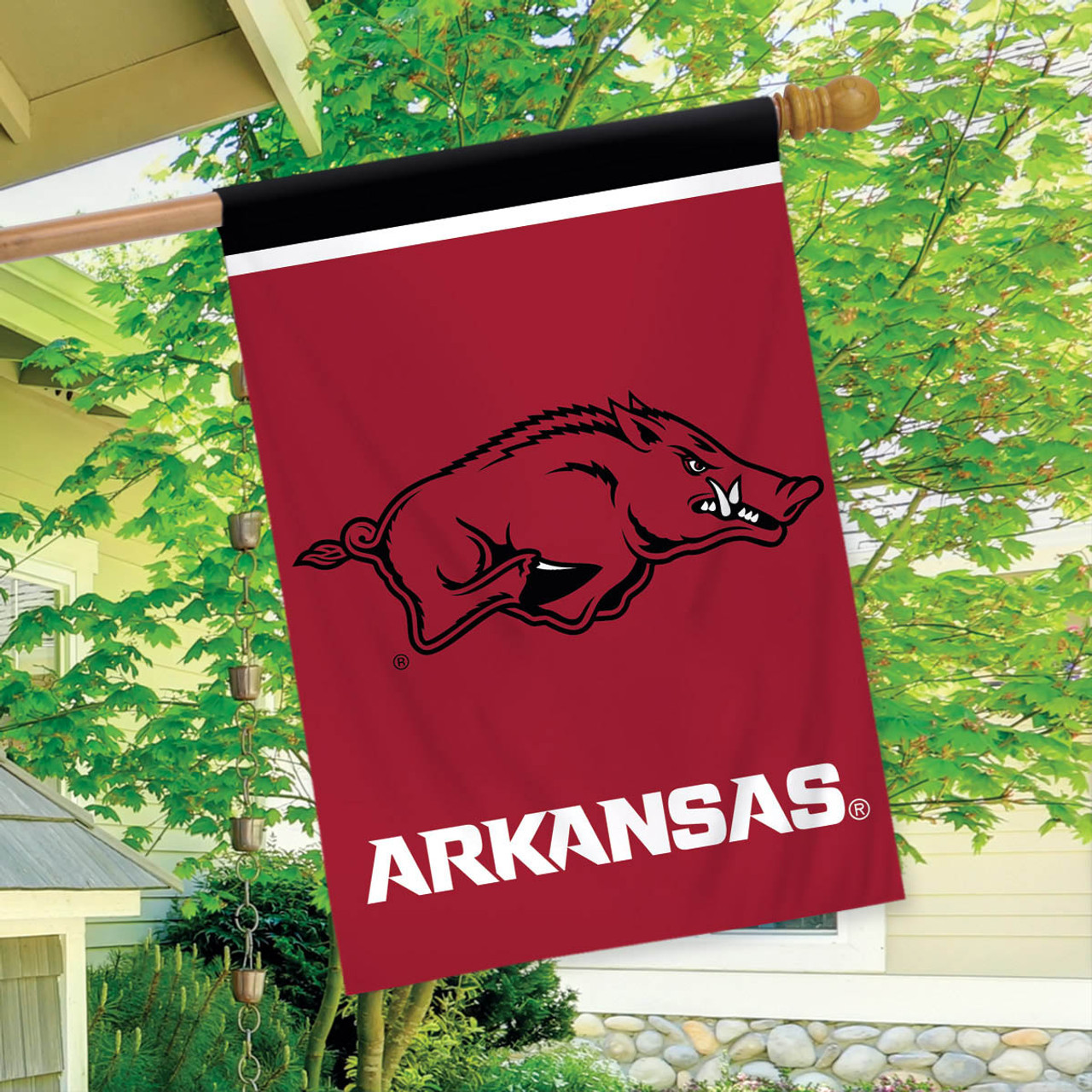 Arkansas Razorbacks NCAA Garden Flag, House Flag