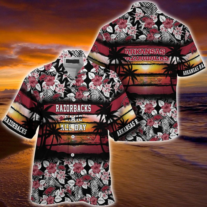 Arkansas Razorbacks NCAA Summer – Hawaii Shirt For This Season – Gift For Sport Lovers Floral Pattern