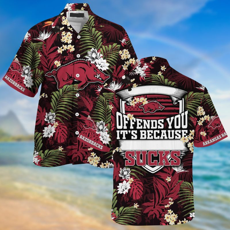 Arkansas Razorbacks NCAA Summer – Hawaii Shirt For This Season – Gift For Sport Lovers With Tropical Patterns