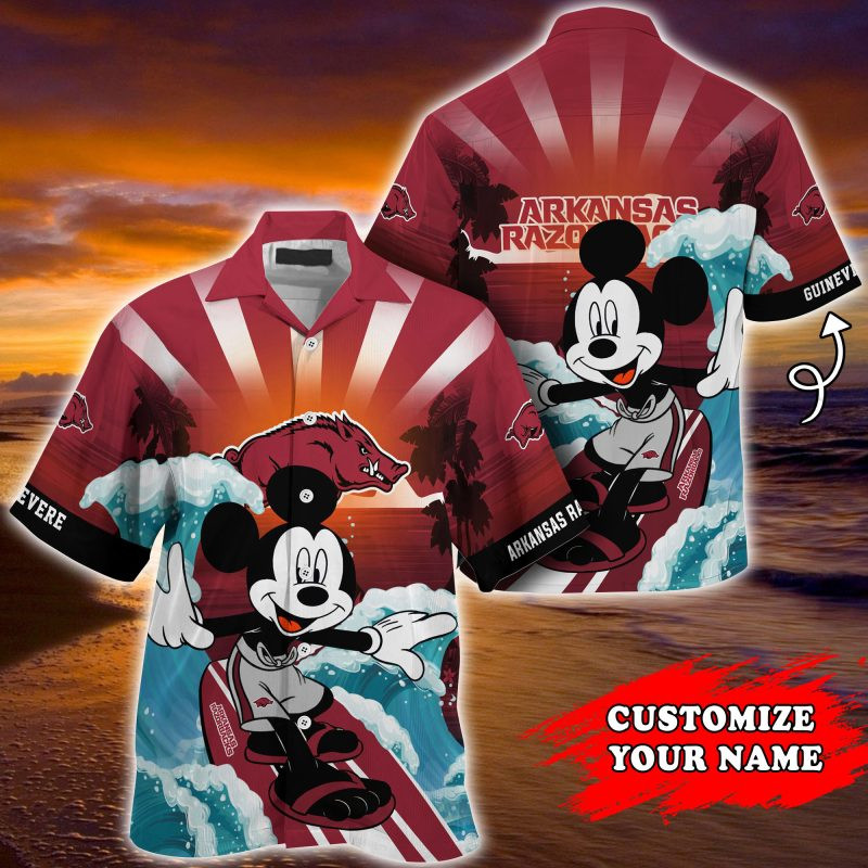 Arkansas Razorbacks NCAA Summer Customized Hawaiian Shirt