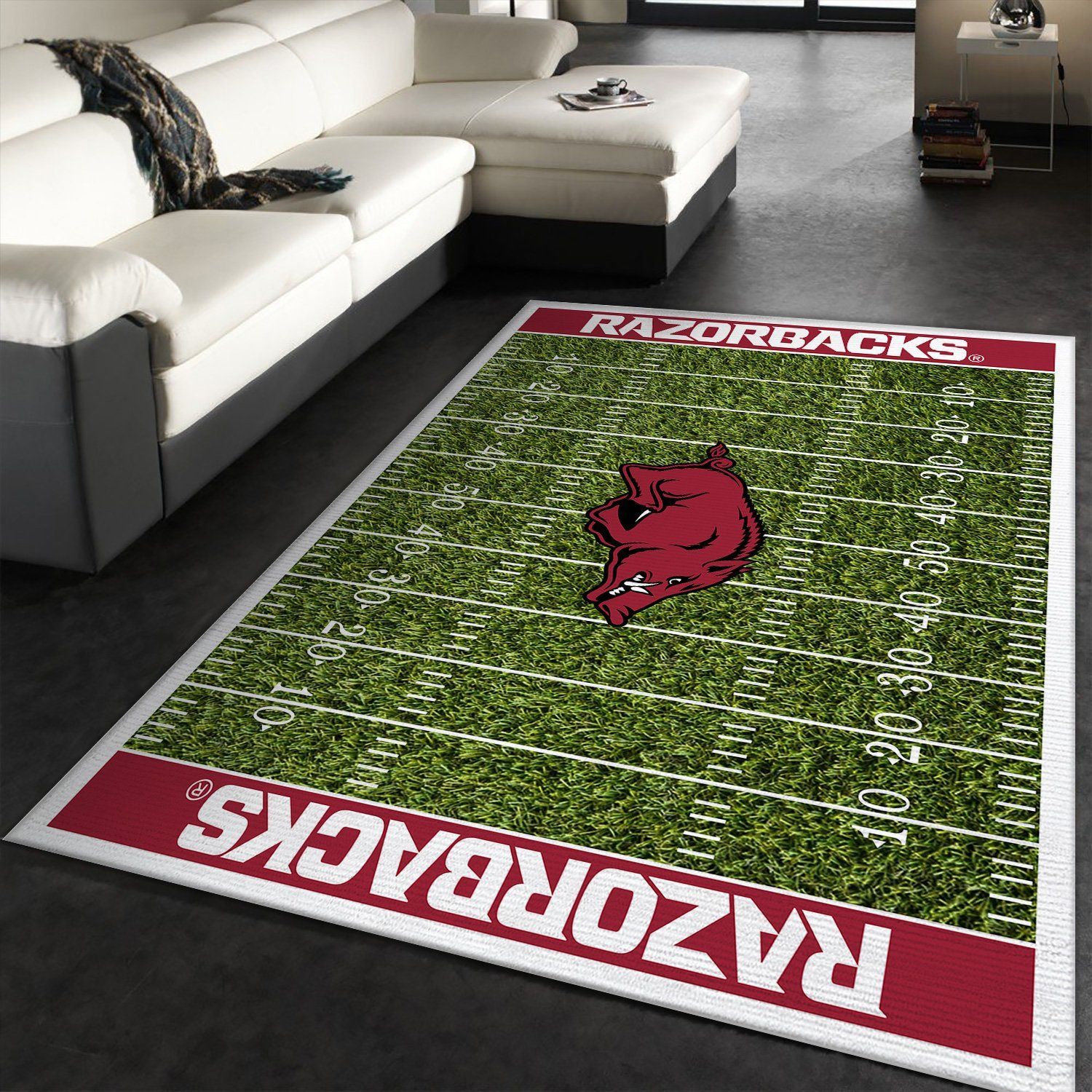Arkansas Razorbacks NFL Rectangle Rug – Custom Size And Printing