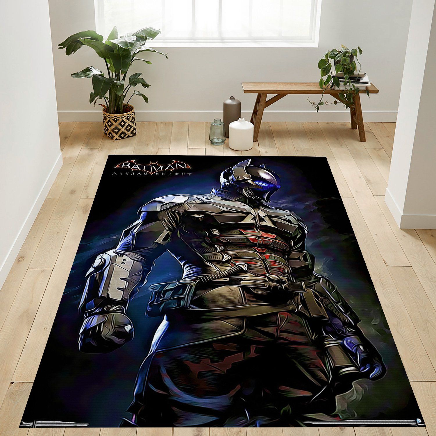 Arkham Knight Armor Rectangle Rug – Custom Size And Printing