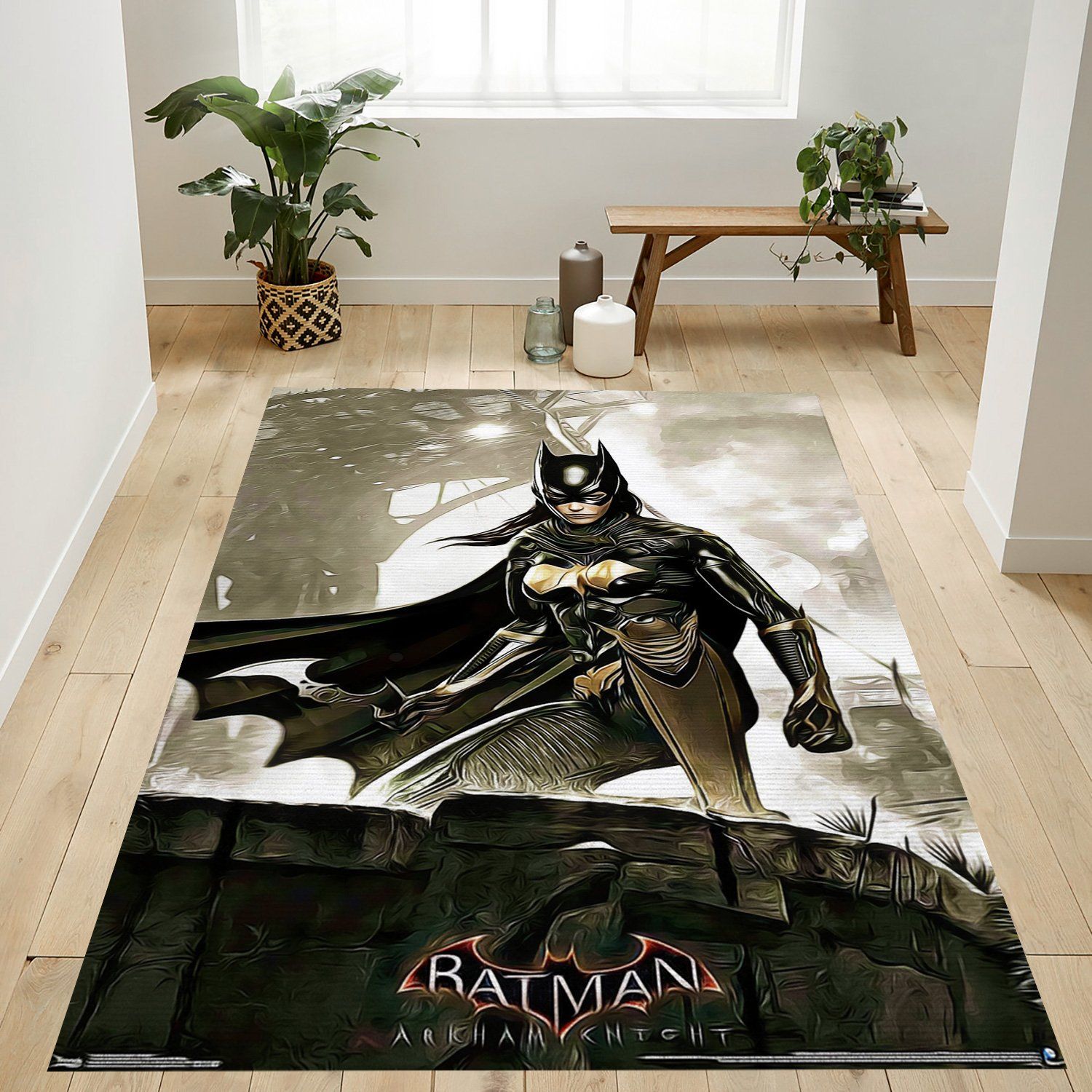 Arkham Knight Batgirl Rectangle Rug – Custom Size And Printing