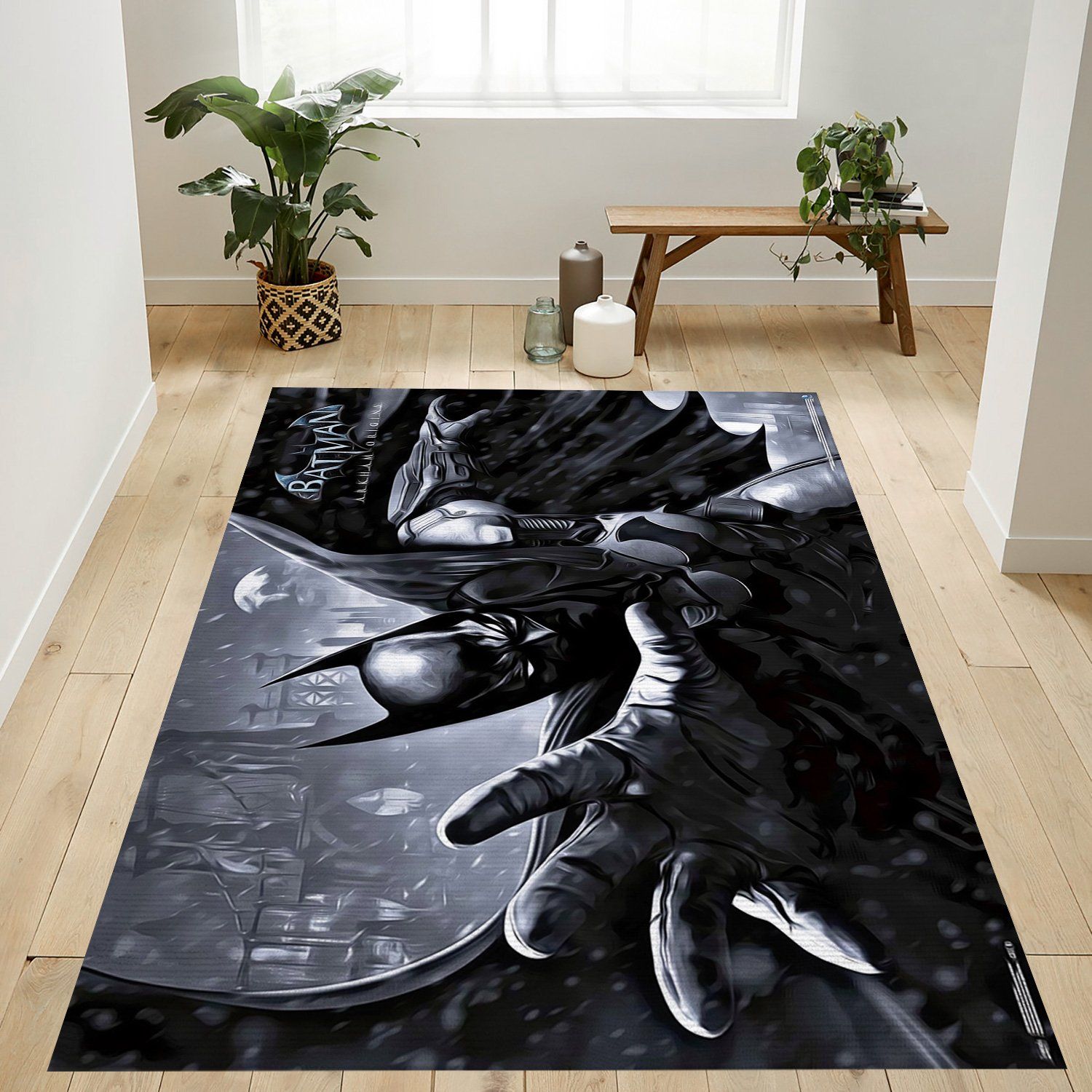Arkham Origins Batman Rectangle Rug – Custom Size And Printing