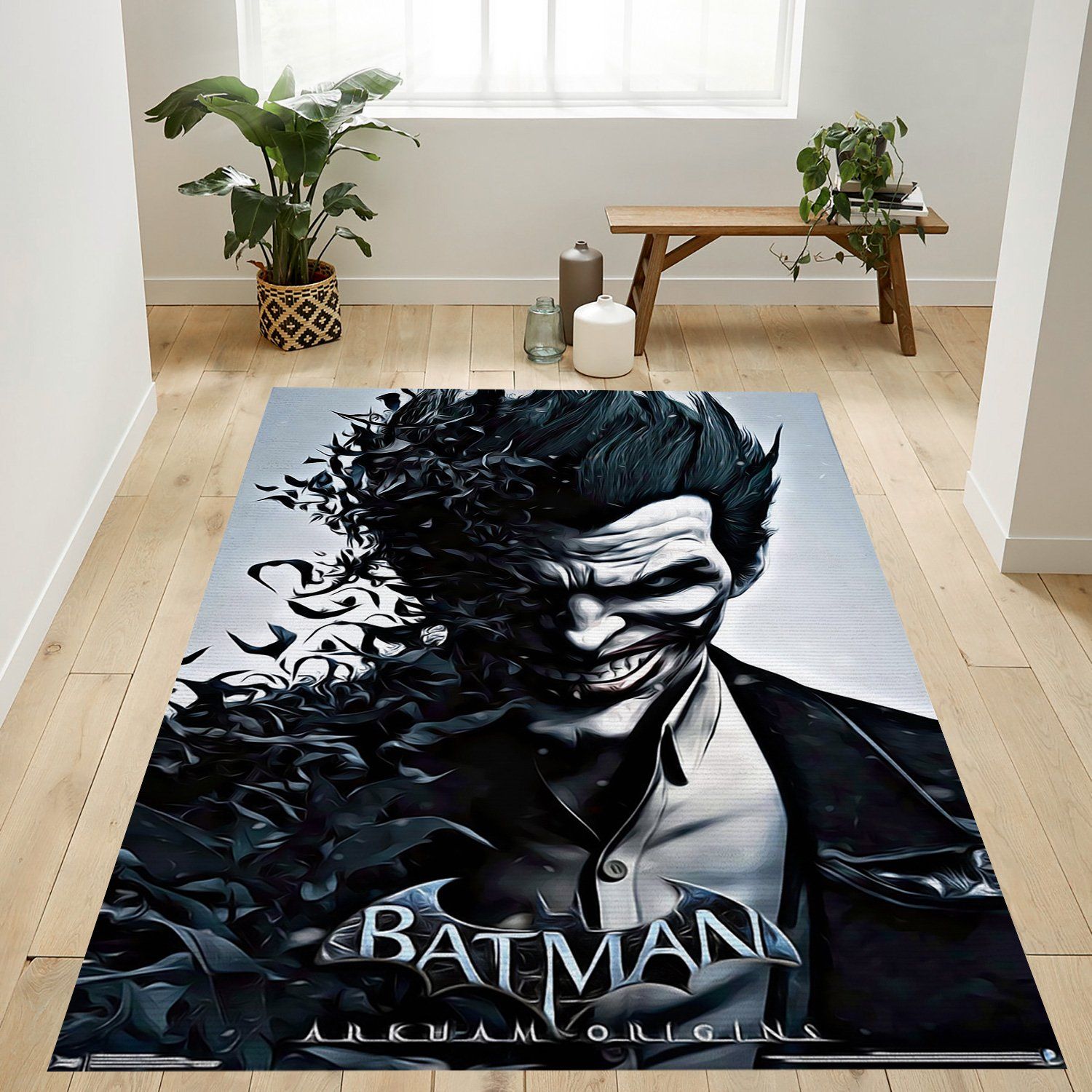 Arkham Origins Rectangle Rug – Custom Size And Printing