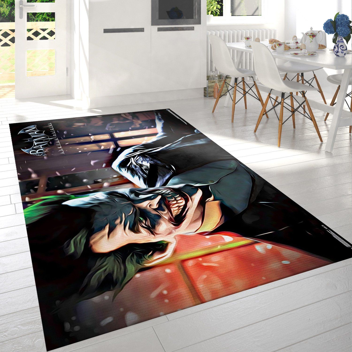 Arkham Origins The Joker Rectangle Rug – Custom Size And Printing