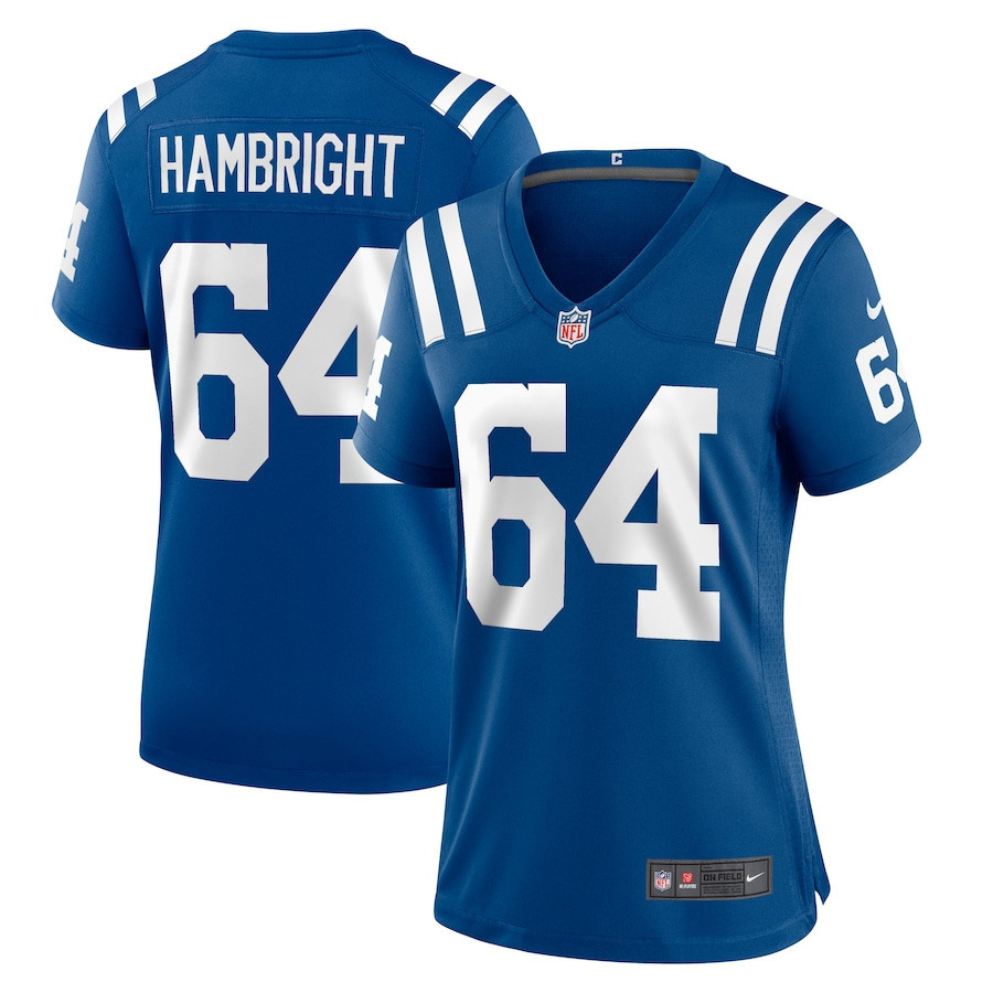 Arlington Hambright Indianapolis Colts Women’s Stitched Jersey – Royal