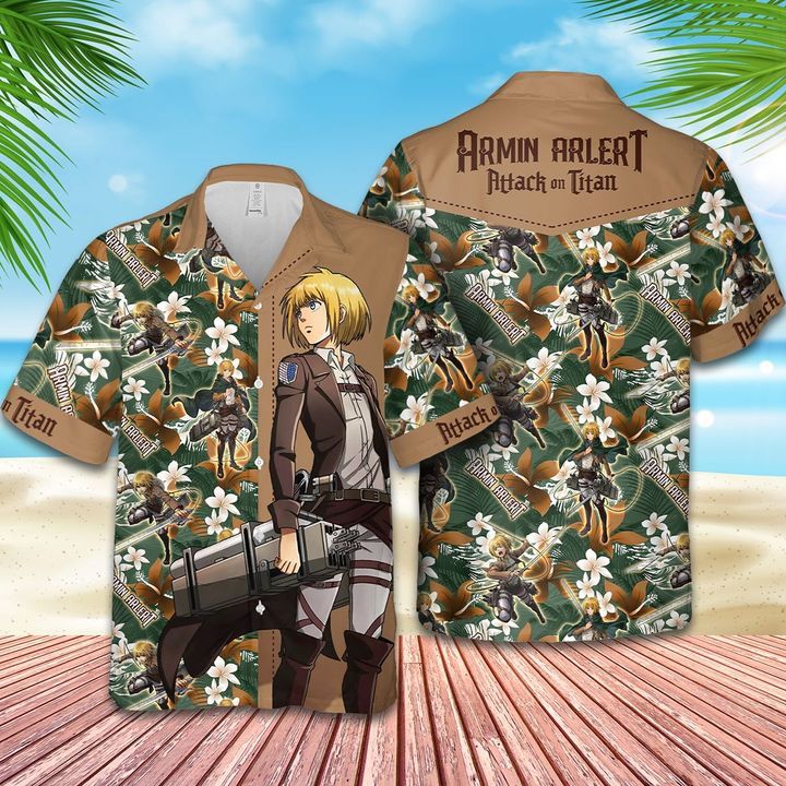 Armin Arlert Attack on Titan Hawaiian shirt