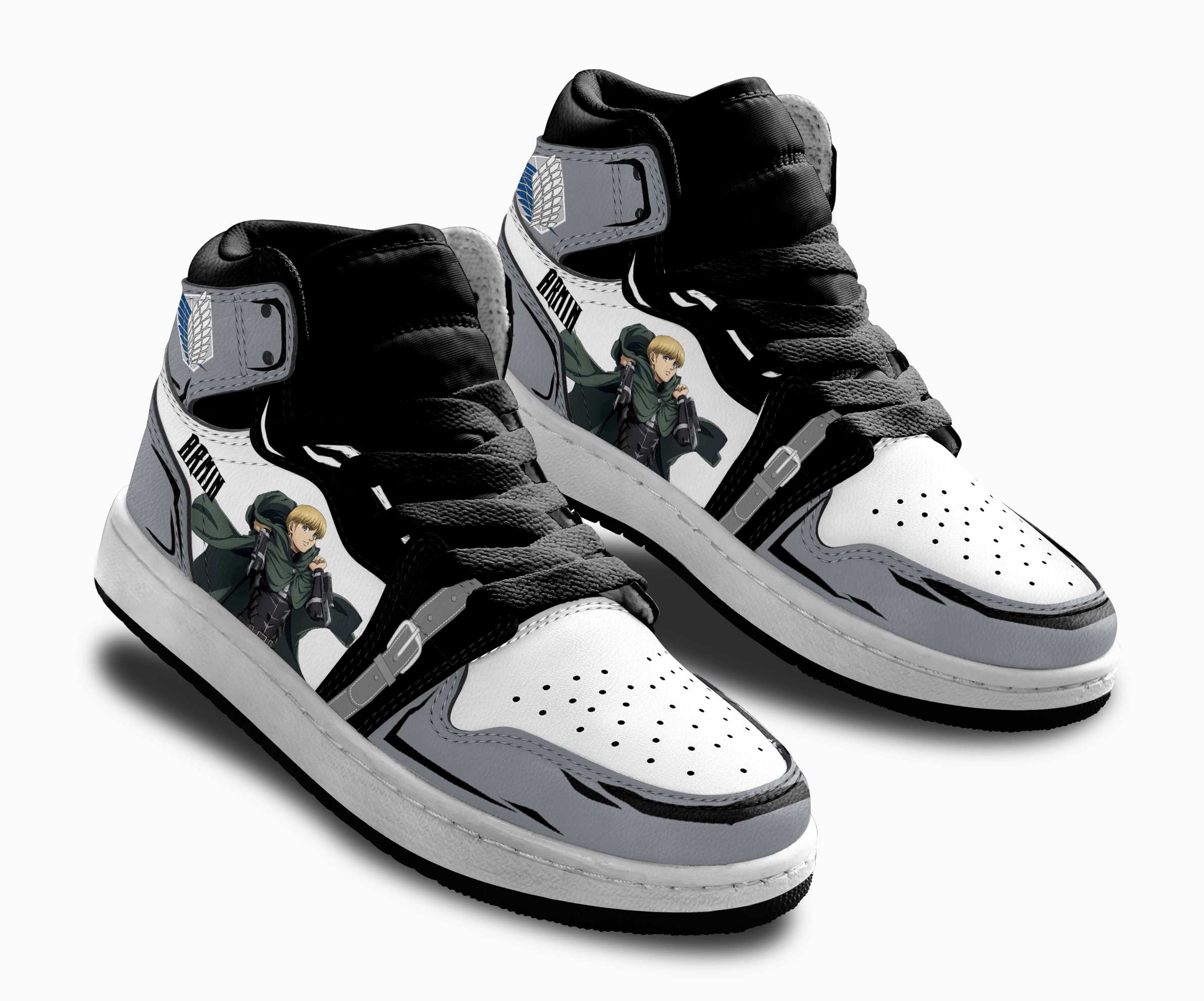 Armin Arlert Kids Sneakers Custom Anime Attack On Titan Final Shoes For Kids