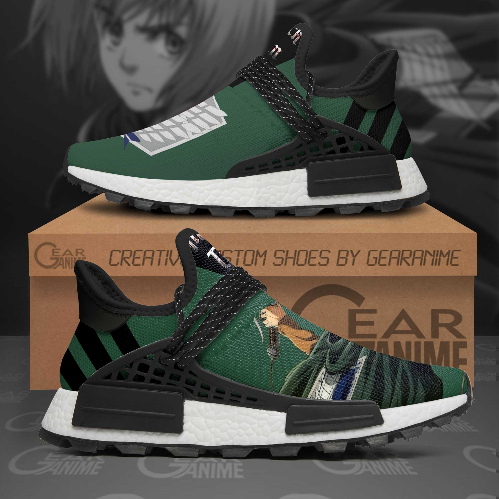 Armin Arlert Shoes Scout Attack On Titan Anime Shoes, NMD Shoes