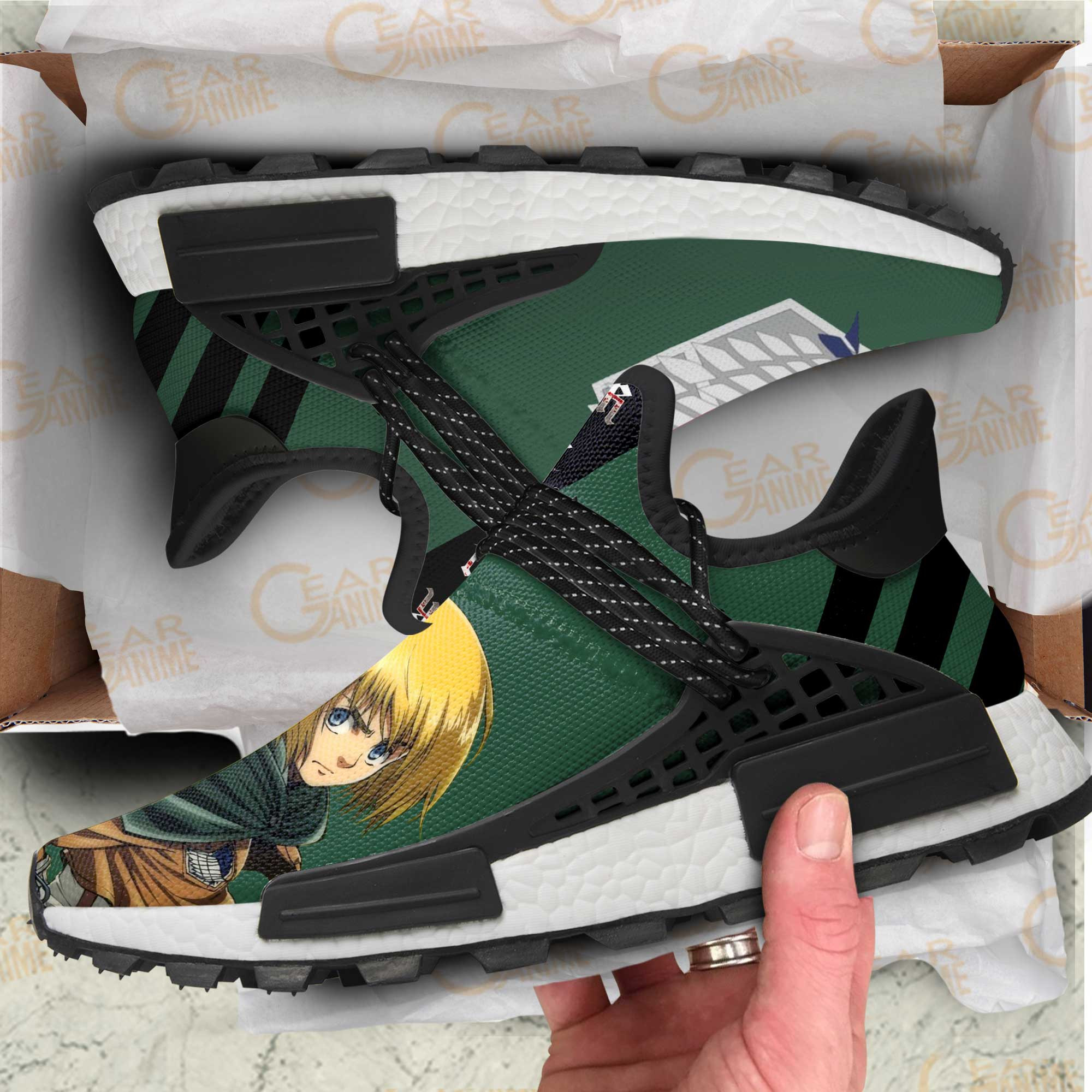 Armin Arlert Shoes Scout Attack On Titan Anime Shoes, NMD Shoes