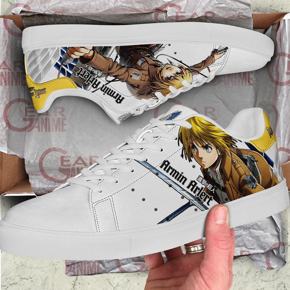 Armin Arlert Skate Sneakers Attack On Titan Anime Shoes