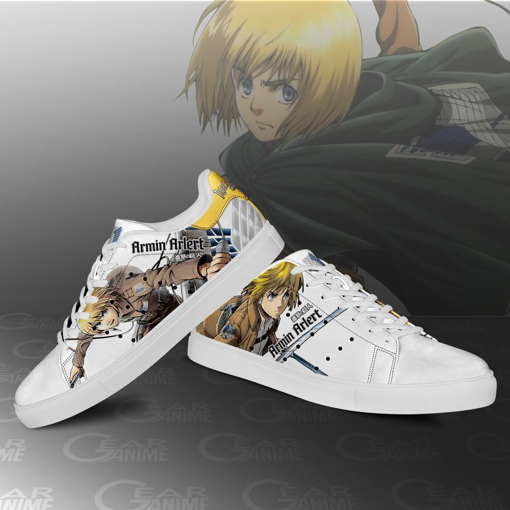 Armin Arlert Skate Sneakers Attack On Titan Anime Shoes