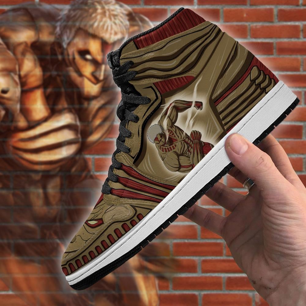 Armored Titan JD1s Sneakers Attack On Titan Anime JD1s Sneakers, Air Jordan Hightop