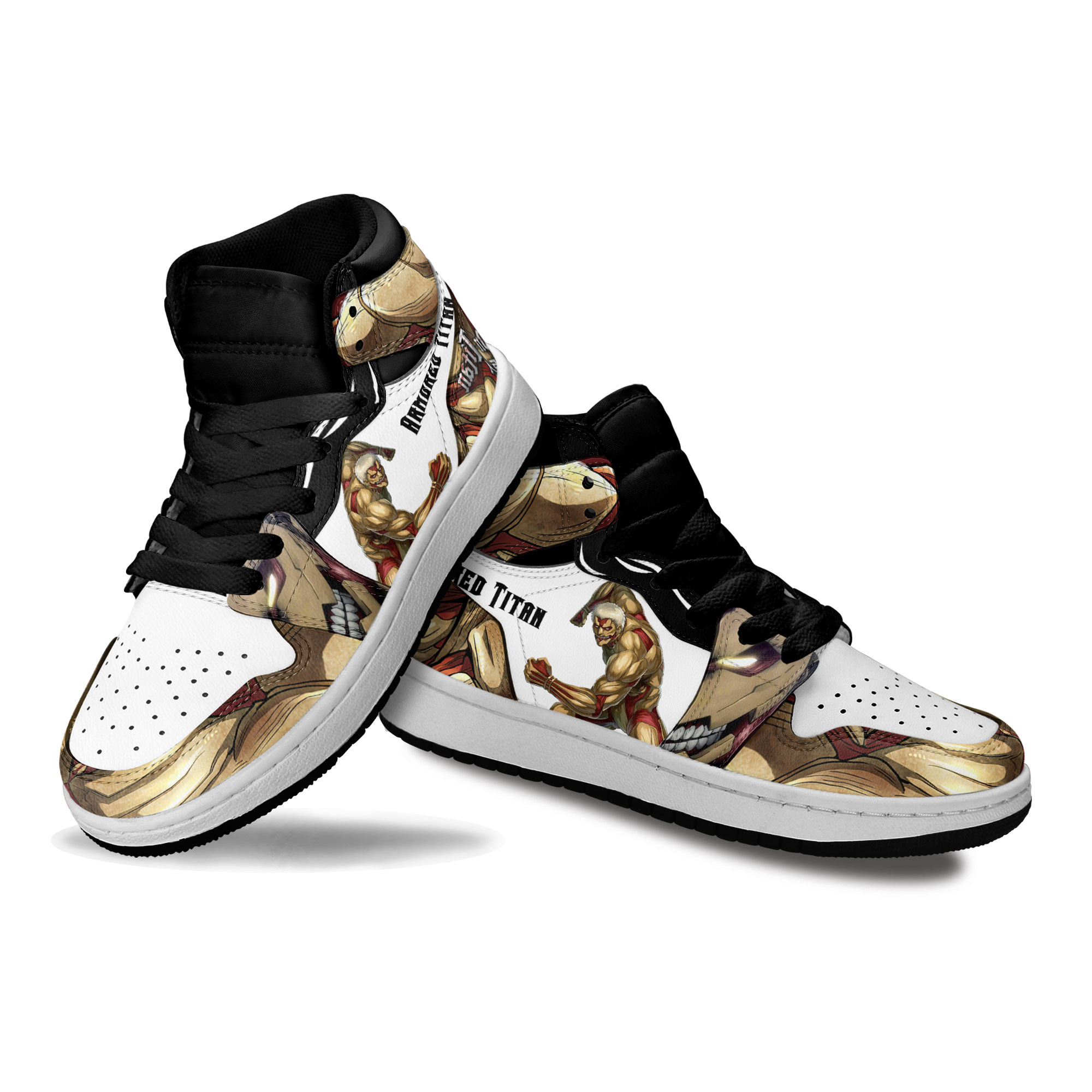 Armored Titan Kids Sneakers Custom Anime Attack On Titan Shoes For Kids