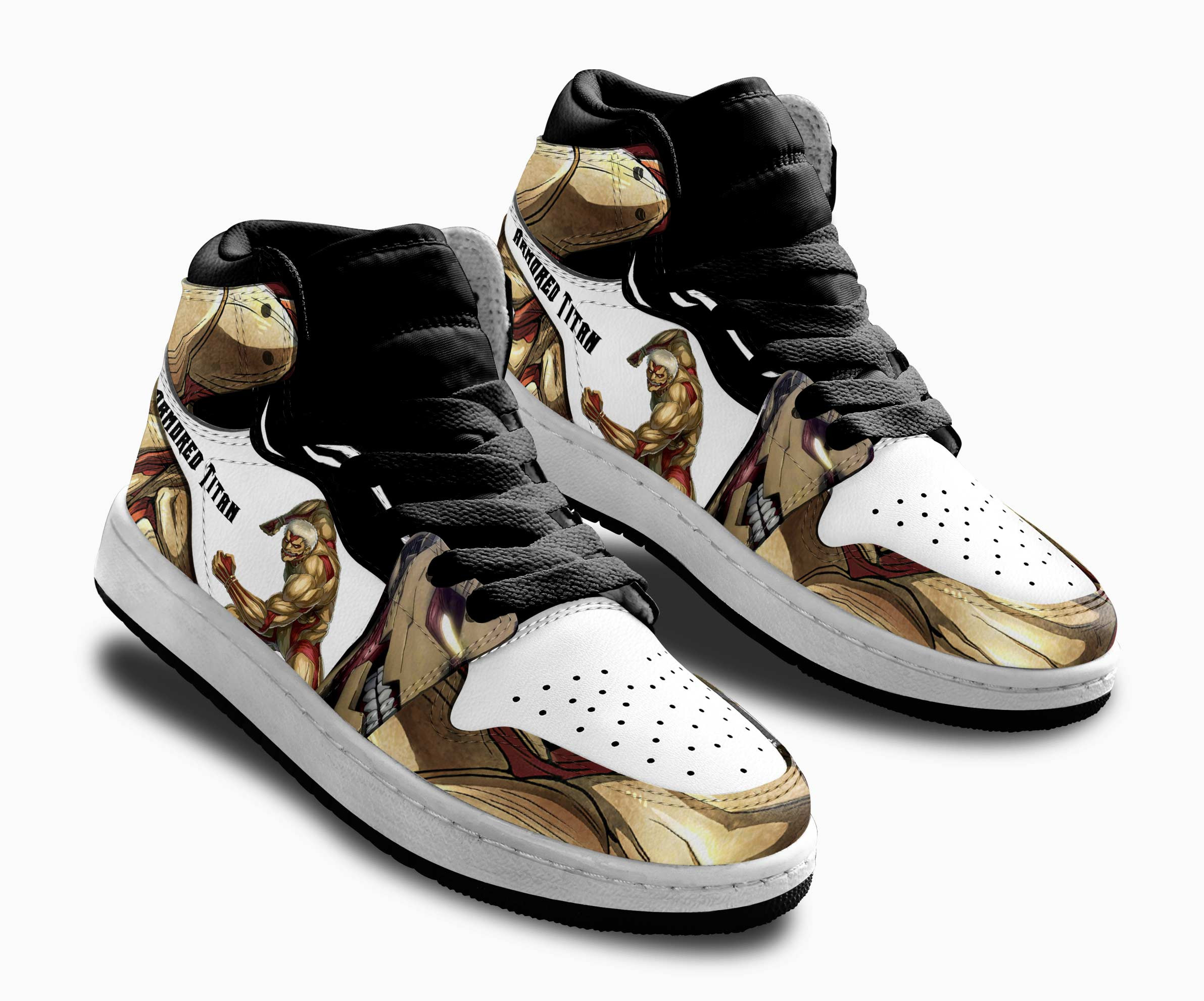 Armored Titan Kids Sneakers Custom Anime Attack On Titan Shoes For Kids