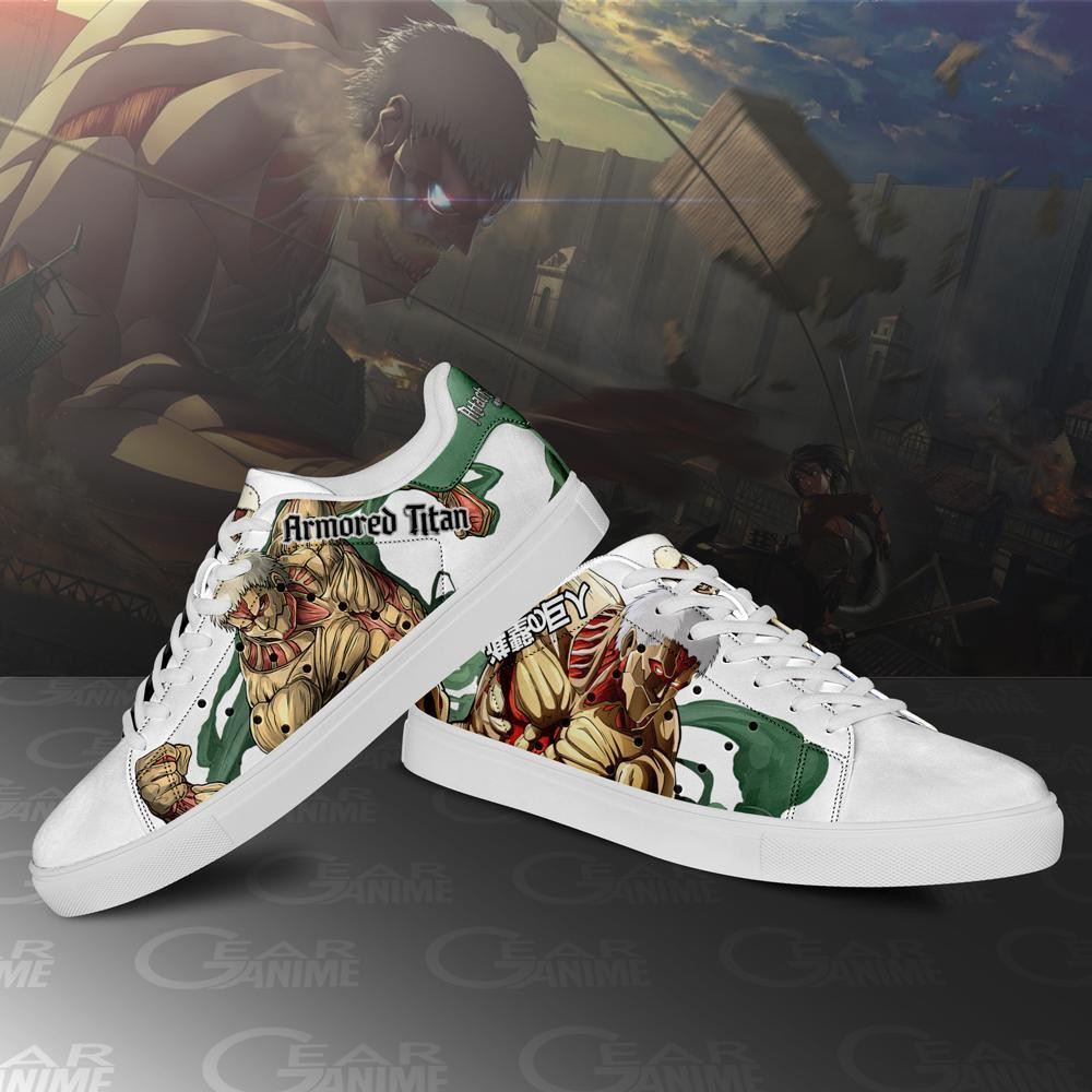 Armored Titan Skate Sneakers Uniform Attack On Titan Anime Shoes