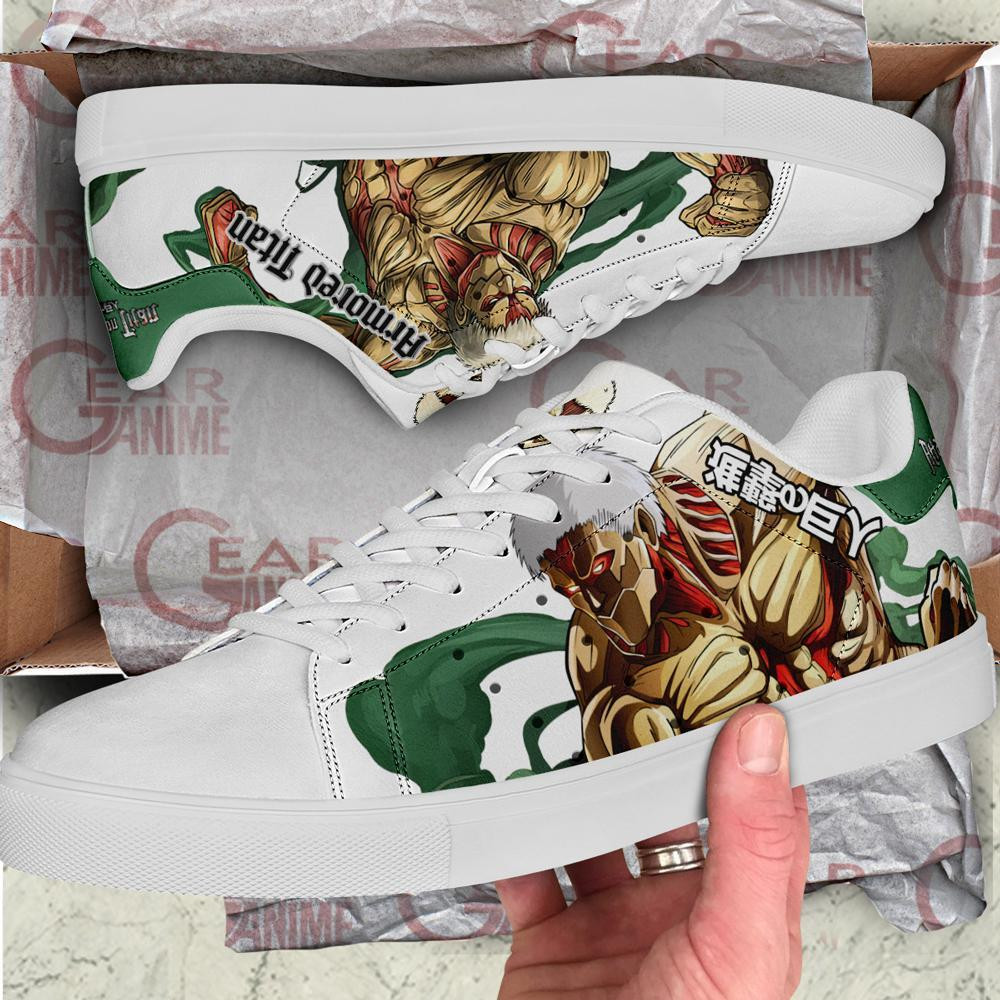Armored Titan Skate Sneakers Uniform Attack On Titan Anime Shoes