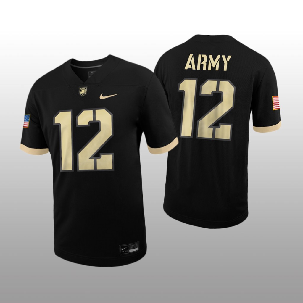 Army Black Knights #12 Untouchable Black Jersey