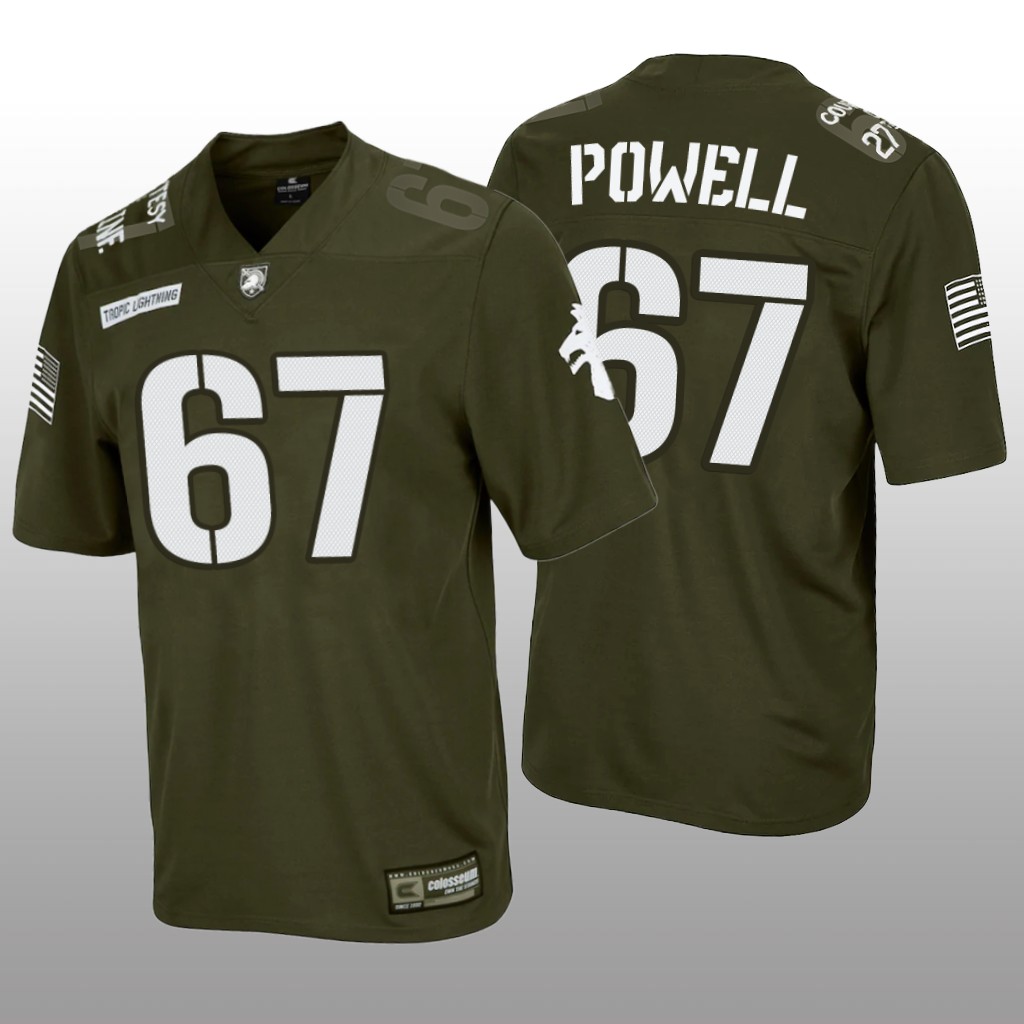 Army Black Knights Green Rivalry Dean Powell Jersey