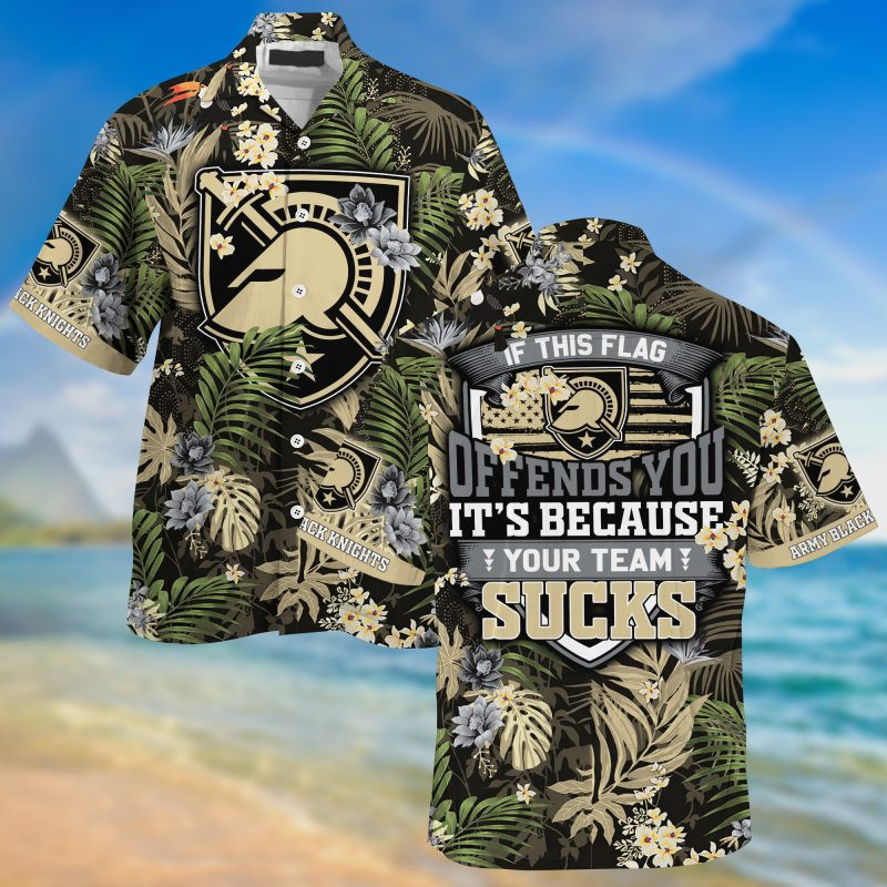 Army Black Knights NCAA Summer – Hawaii Shirt For This Season – Gift For Sport Lovers With Tropical Patterns