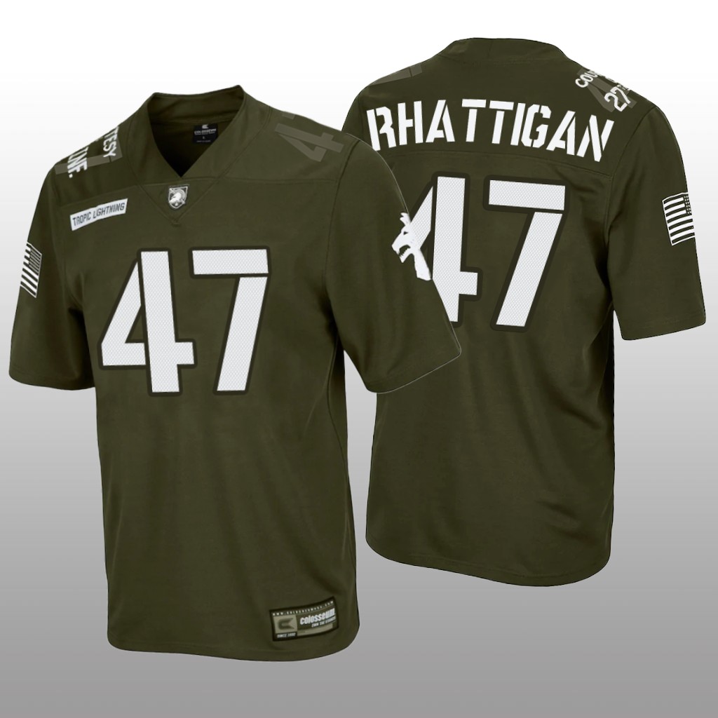 Army Black Knights Olive Rivalry Jon Rhattigan Jersey