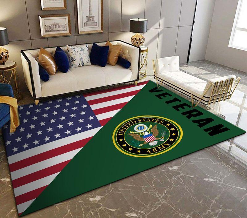 Army Veteran Rectangle Rug
