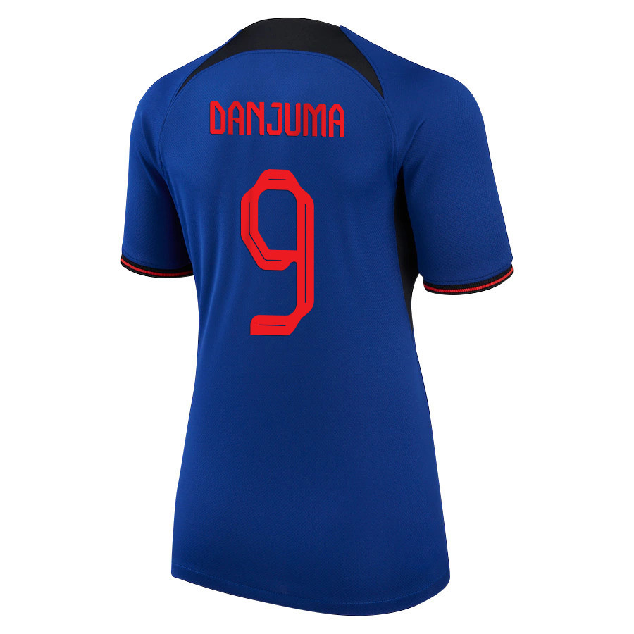 Arnaut Danjuma 9 Netherlands National Team 2022-23 Qatar World Cup Women Soccer Jersey – Away