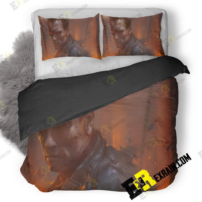 Arnold Schwarzenegger As Terminator Artwork Sx 3D Customized Duvet Cover Bedding Set