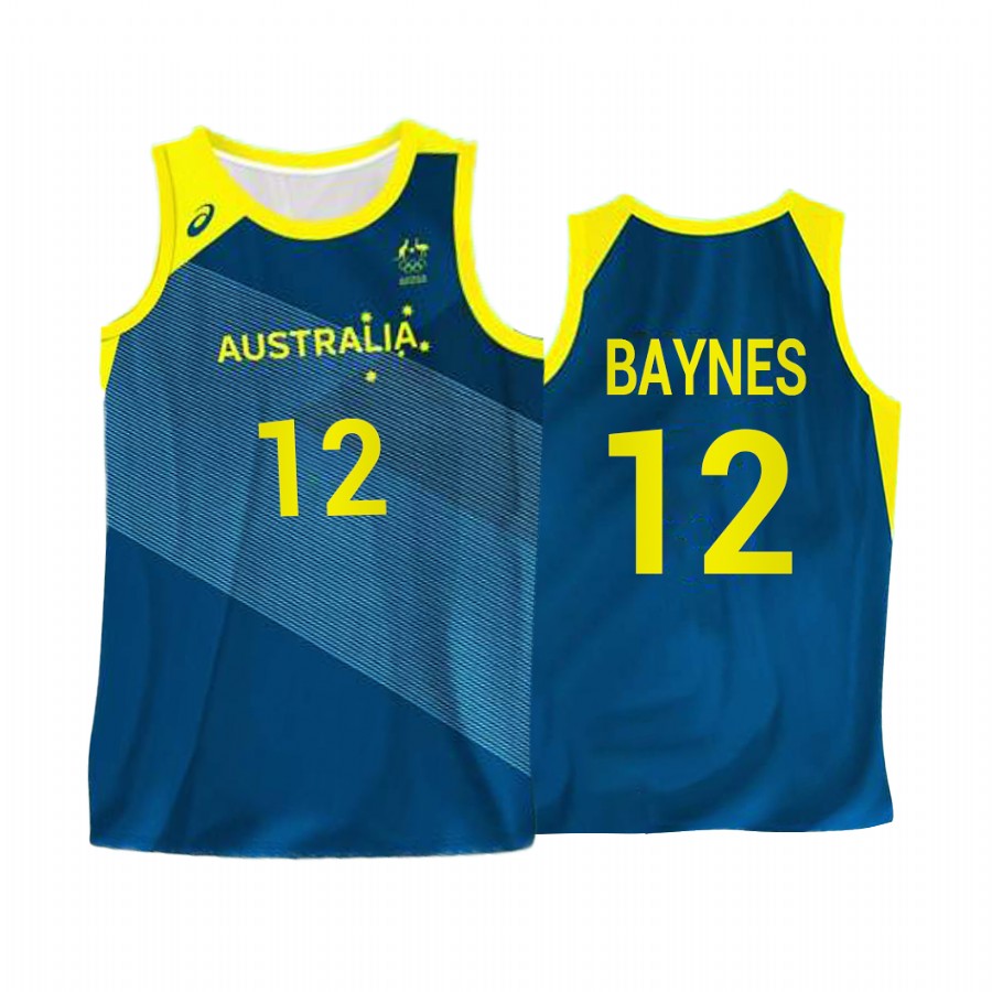 Aron Baynes Australia #12 Green 2021 Tokyo Olymipcs Limited Jersey