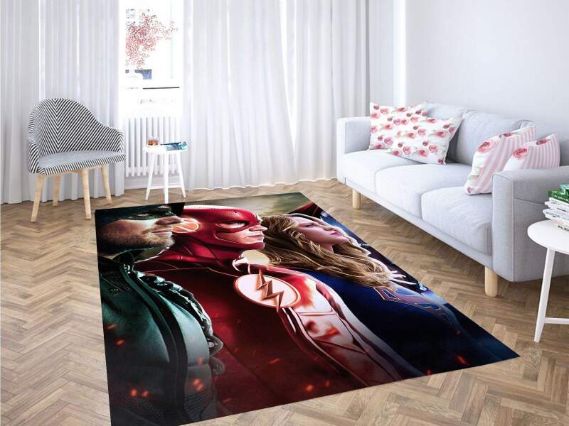 Arrow The Flash And Supergirl Carpet Rectangle Rug