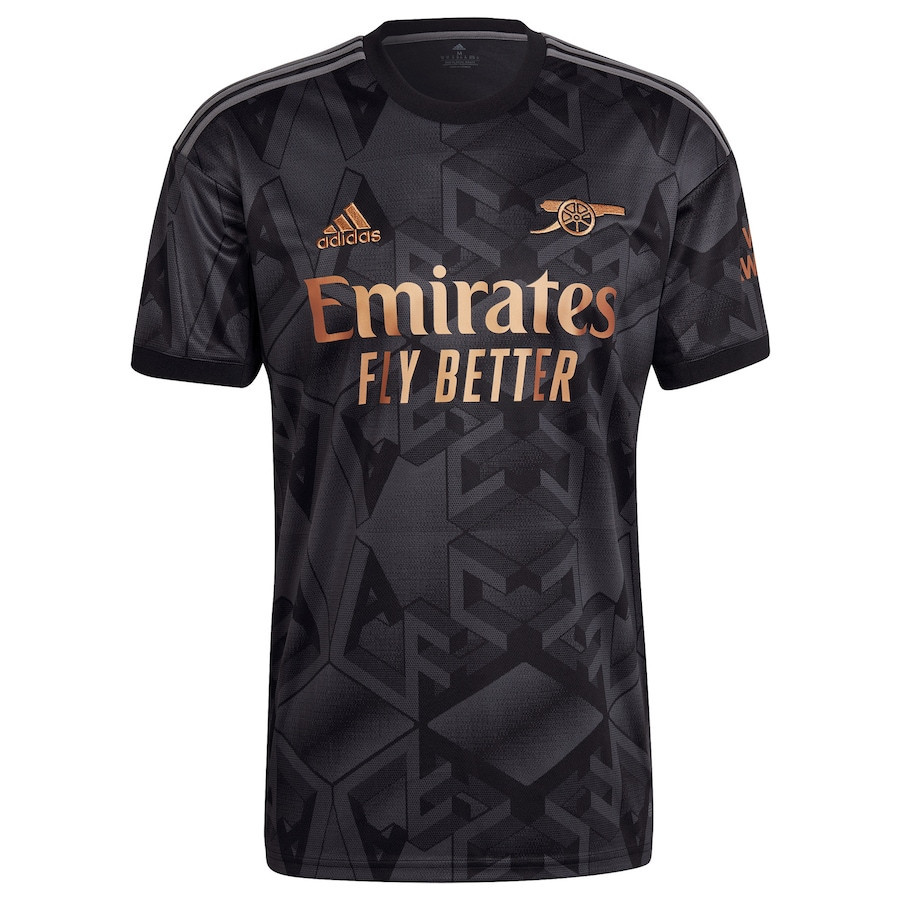 Arsenal 2022/23 Away Player Men Custom Soccer Jersey – Black