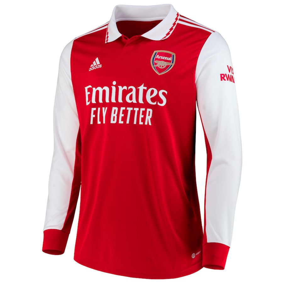 Arsenal 2022/23 Home Long Sleeve Soccer Jersey – Red