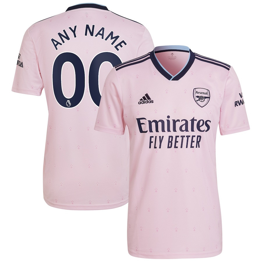 Arsenal 2022/23 Third Player Men Custom Soccer Jersey – Pink