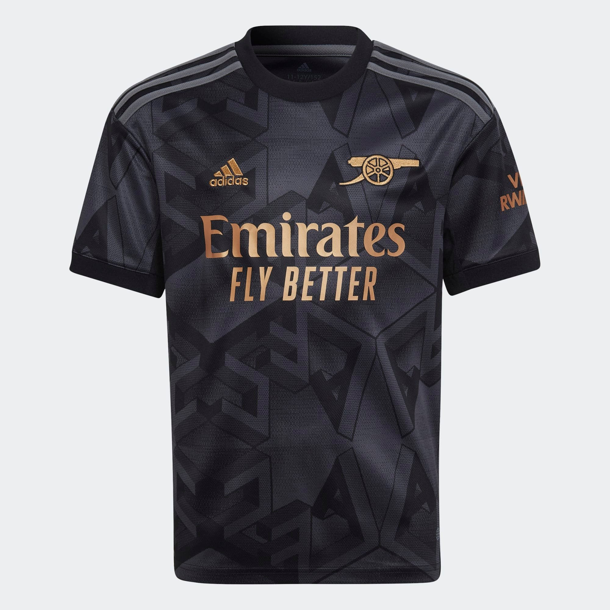 Arsenal 2022/23 Away Soccer Jersey Custom 00 – Black