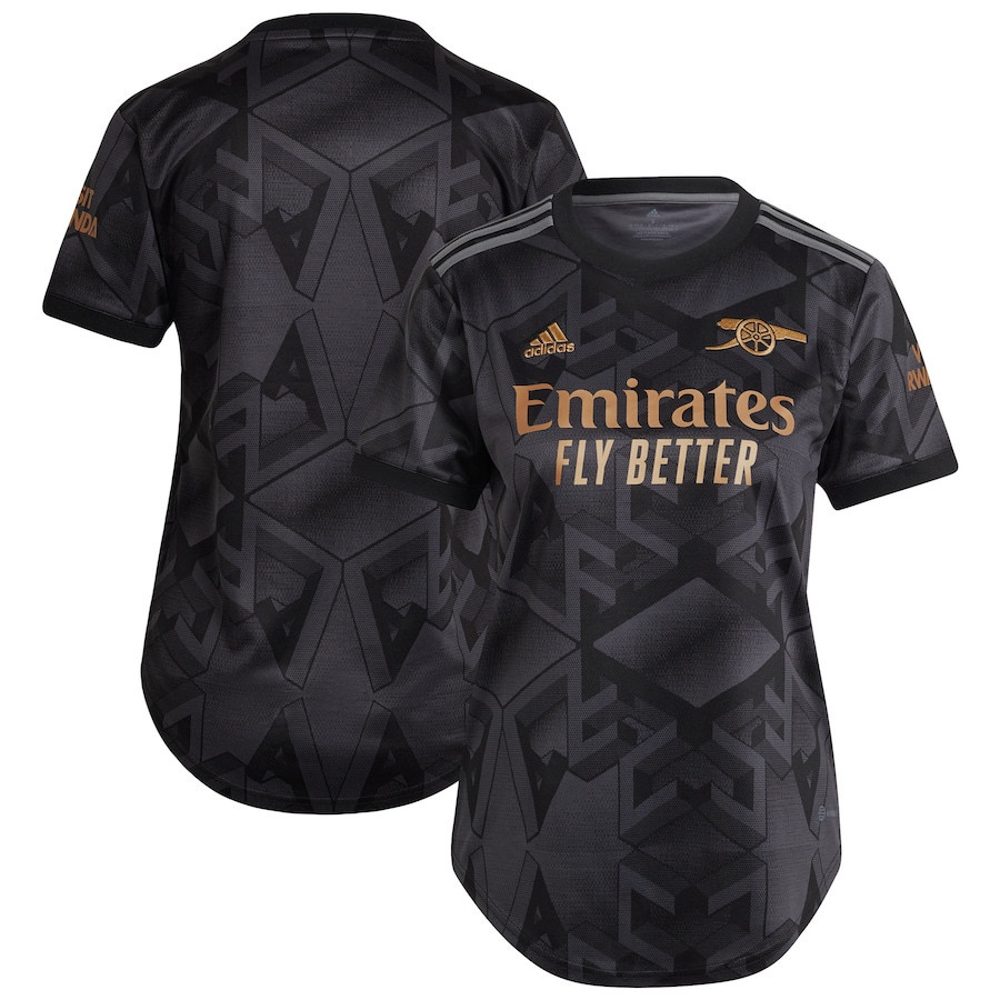 Arsenal Women 2022/23 Away Soccer Jersey – Black