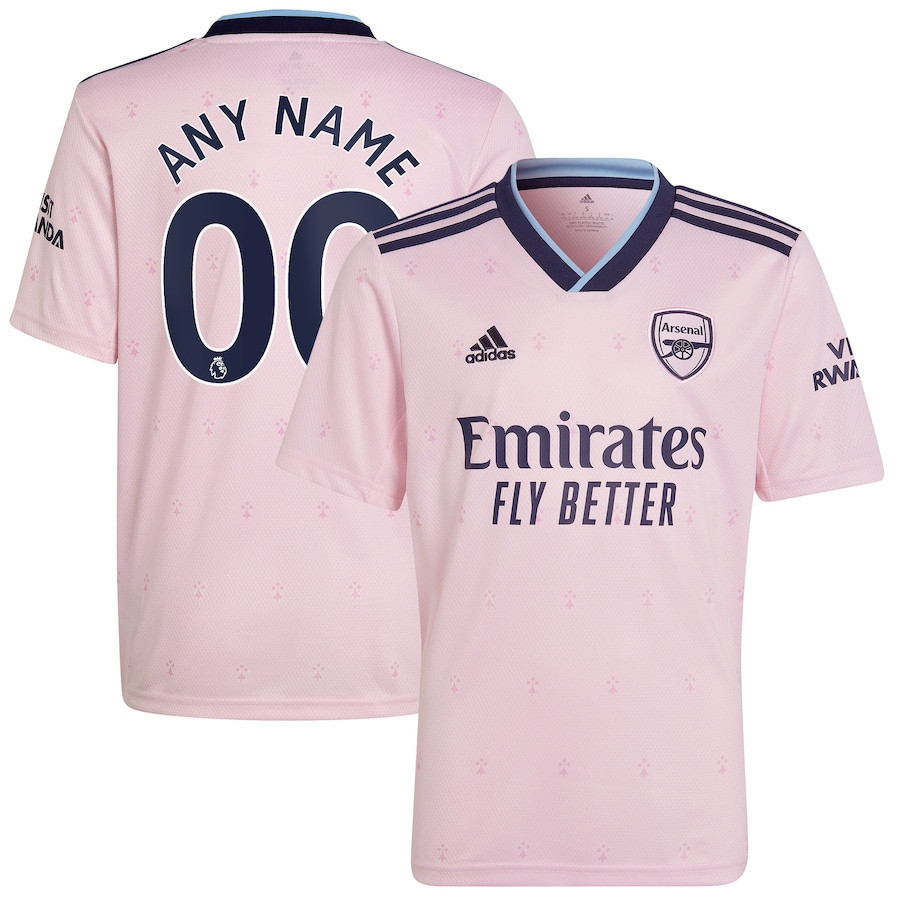 Arsenal 2022/23 Third Player Custom Soccer Jersey – Pink