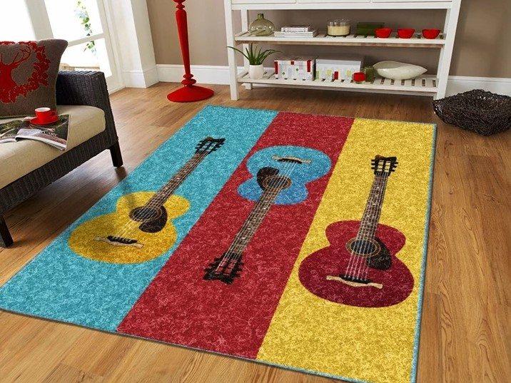 Art Guitar Limited Edition Rectangle Rug