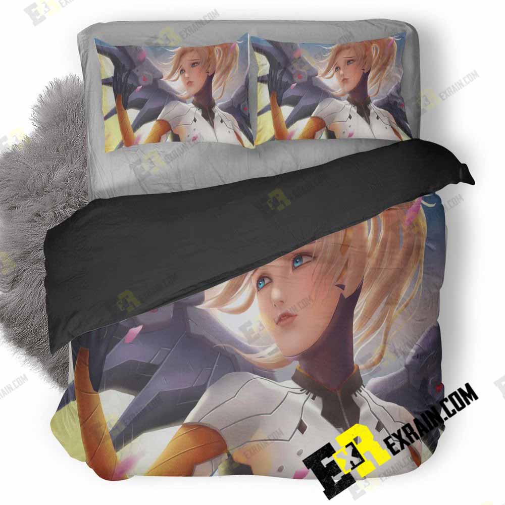 Art Mercy Overwatch Sb 3D Customized Duvet Cover Bedding Set