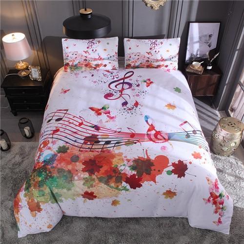 Art Music 3D Customized Duvet Cover Bedding Set