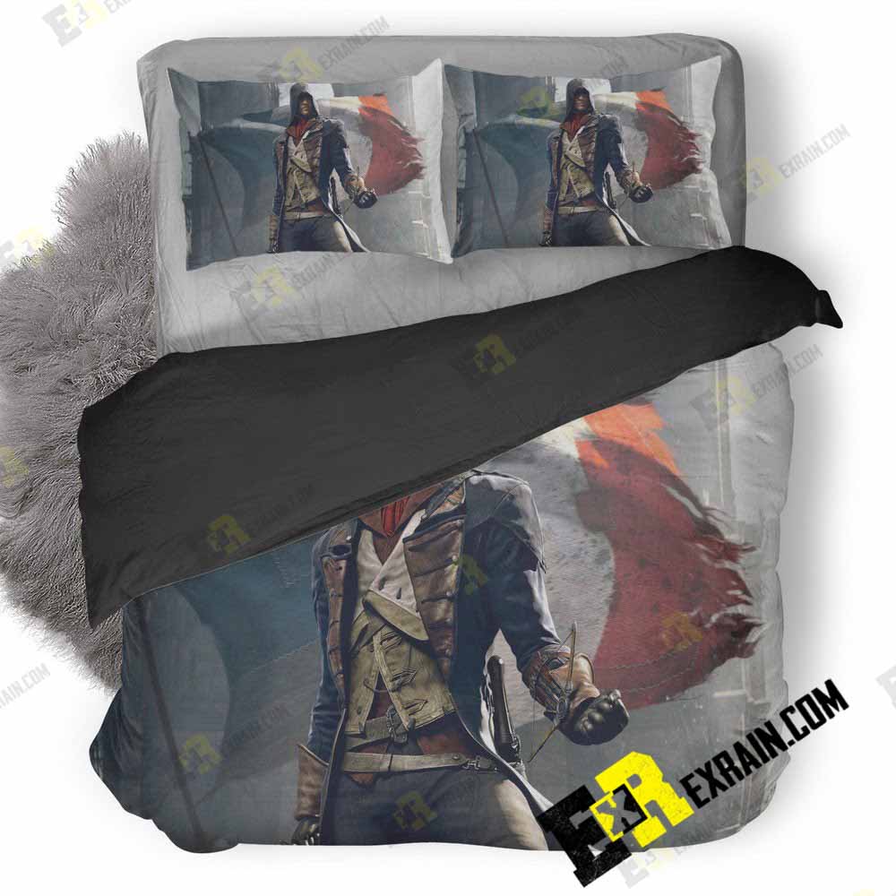 Art Of Assassins Creed Unity Bc 3D Customized Duvet Cover Bedding Set