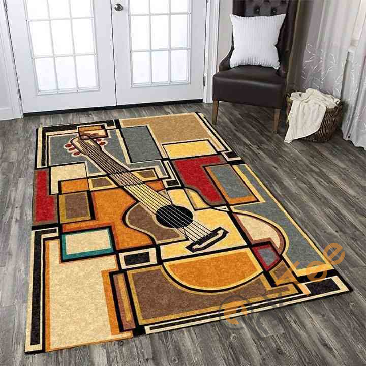 Art Of Guitar Area Rectangle Rug