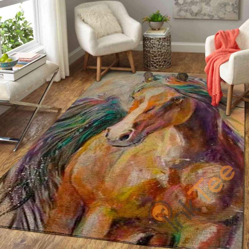 Art Of Horse Area Rectangle Rug